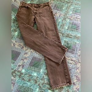 Levi’s 505 vintage faded black jeans mens size 36 x 34